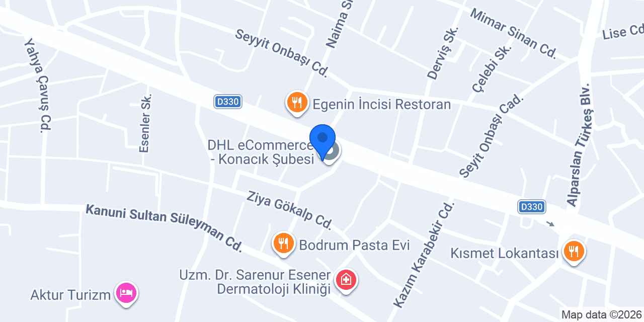 Bodrum Konacık Arçelik konumu