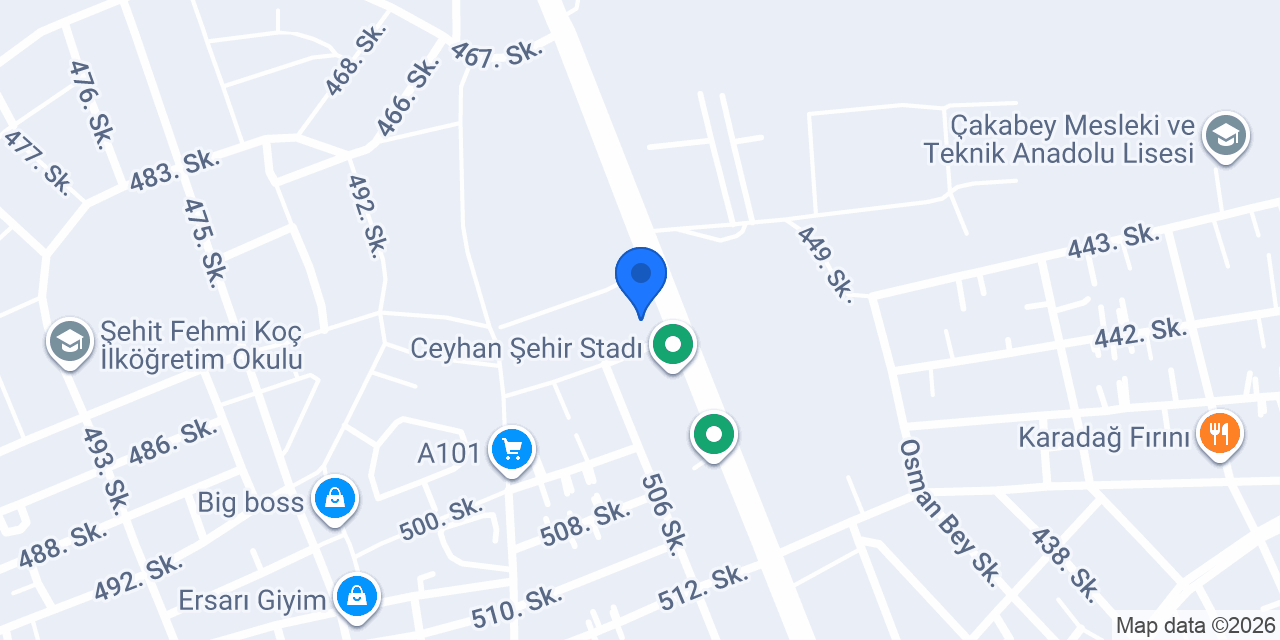 Ali Ekinci Aile Sağlığı Merkez konumu