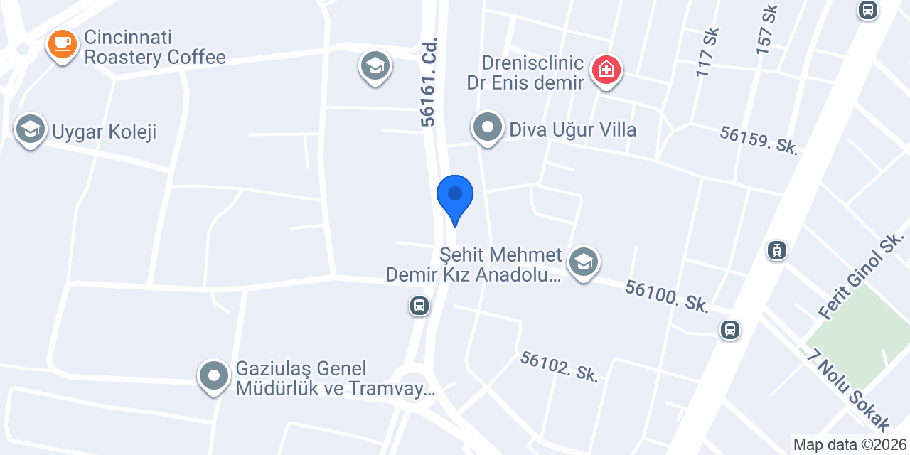 Çınar İnşaat ve Mimarlık konumu
