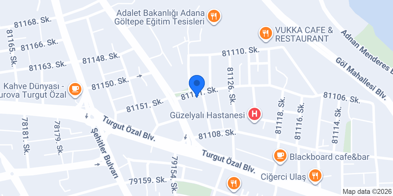 Proximal veteriner kliniği konumu