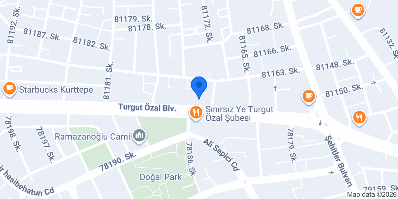 Vakıf Katılım Kurttepe Şubesi konumu