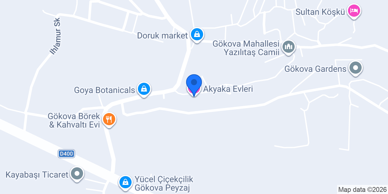 Akyaka Evleri konumu