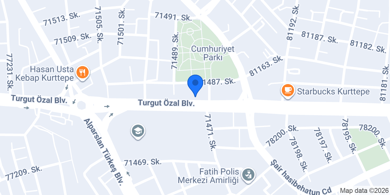 Pasteur Veteriner Kliniği konumu