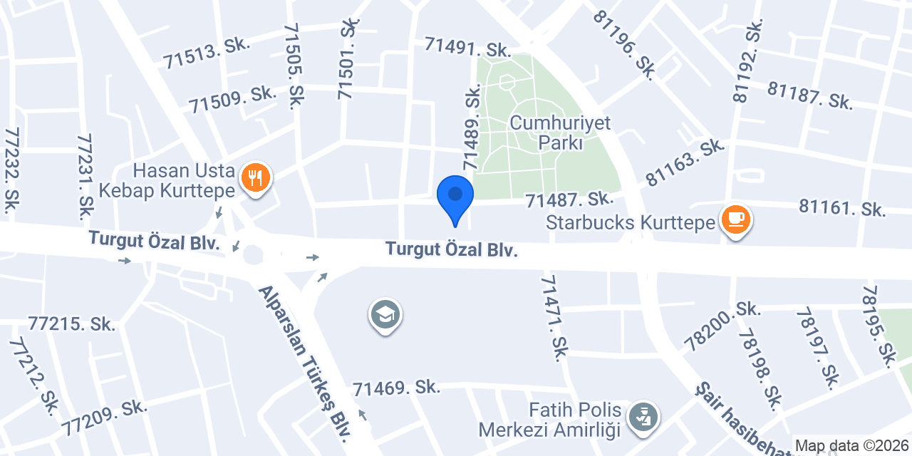Adana Çiçek Siparişi konumu