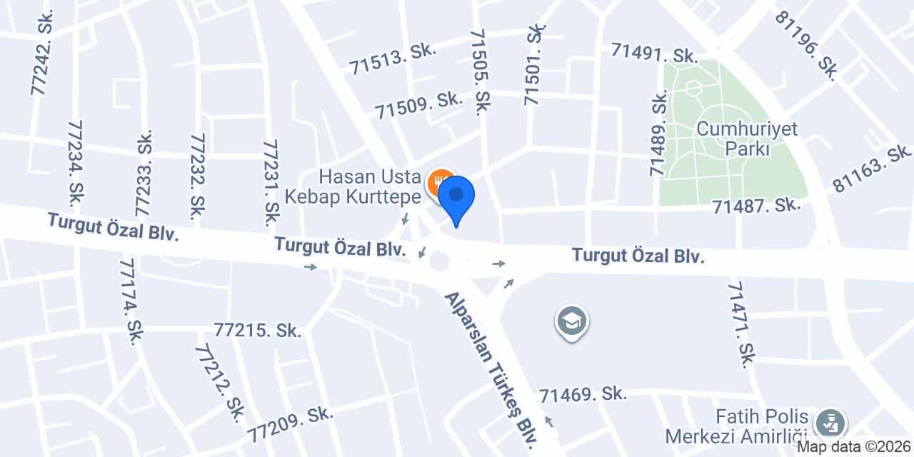 Katılımevim Adana Çukurova Şube konumu
