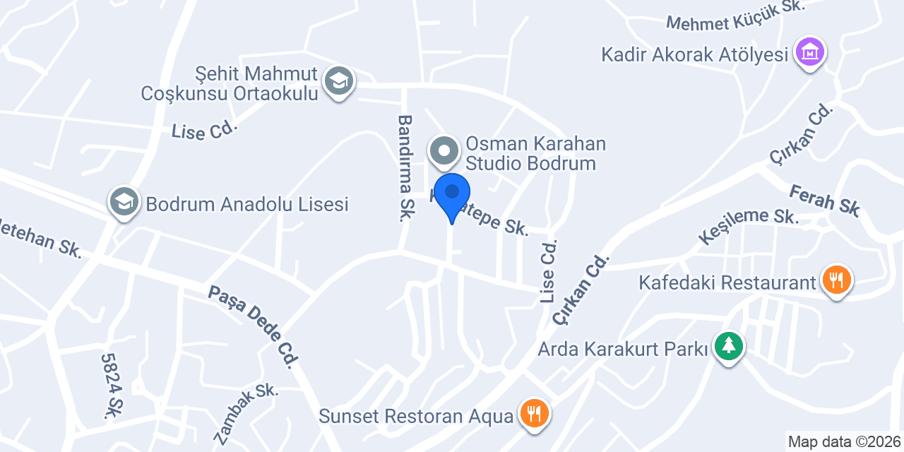 Bodrum Villa Kiralama - Bodrum Lux Villas konumu