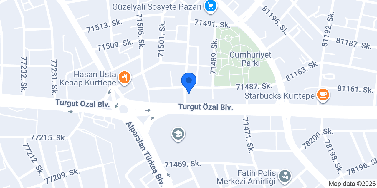 Diş Hekimi Melikşah Ergüven konumu