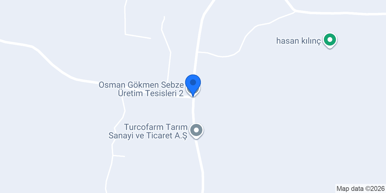 Osman Gökmen Sebze Üretim Tesisleri 2 konumu