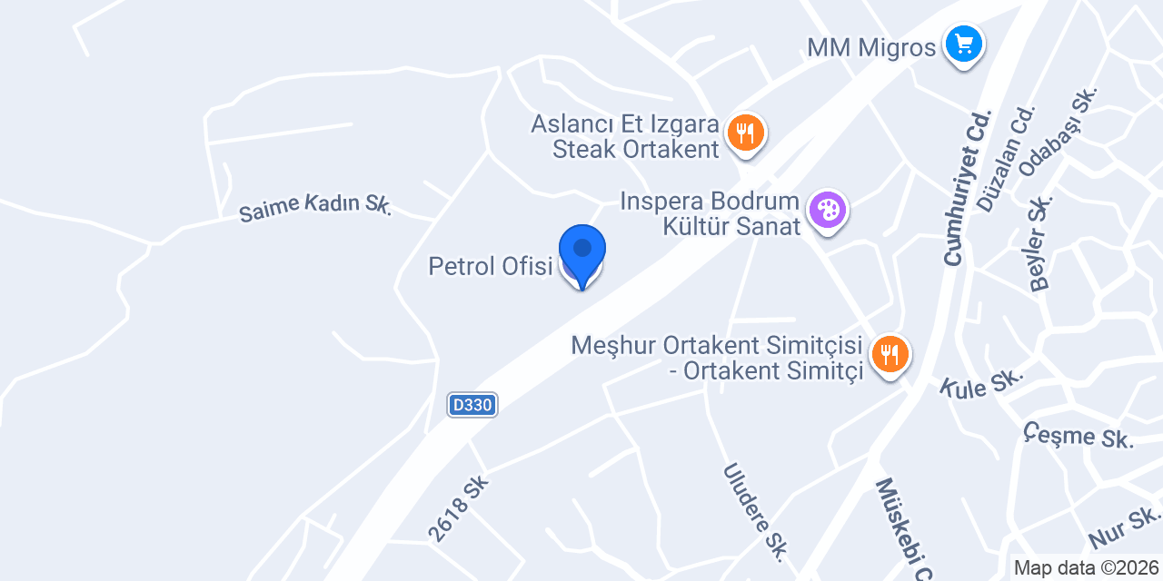 Petrol Ofisi konumu