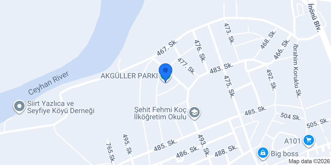 AKGÜLLER PARKI konumu