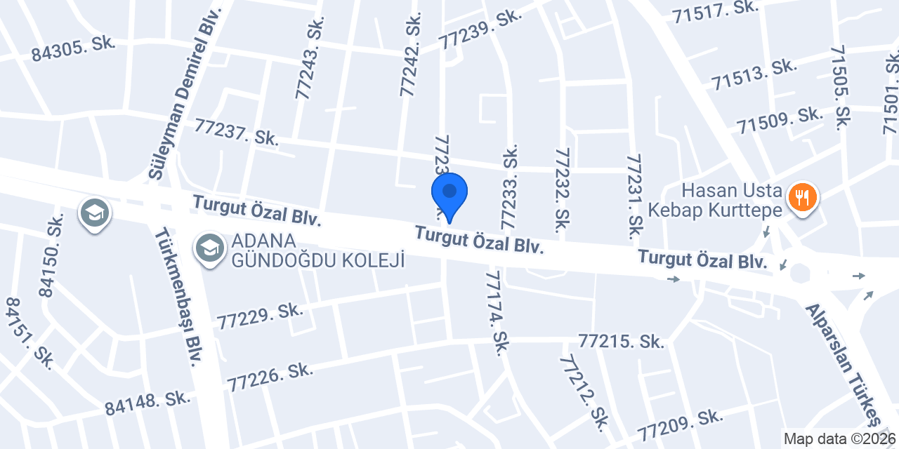 Adanus Mobilya | Modern Mobilya Adana konumu