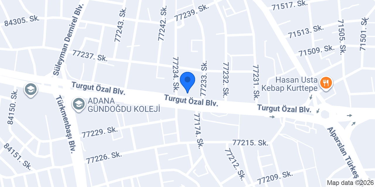 Gap Gross Huzurevleri Şubesi konumu