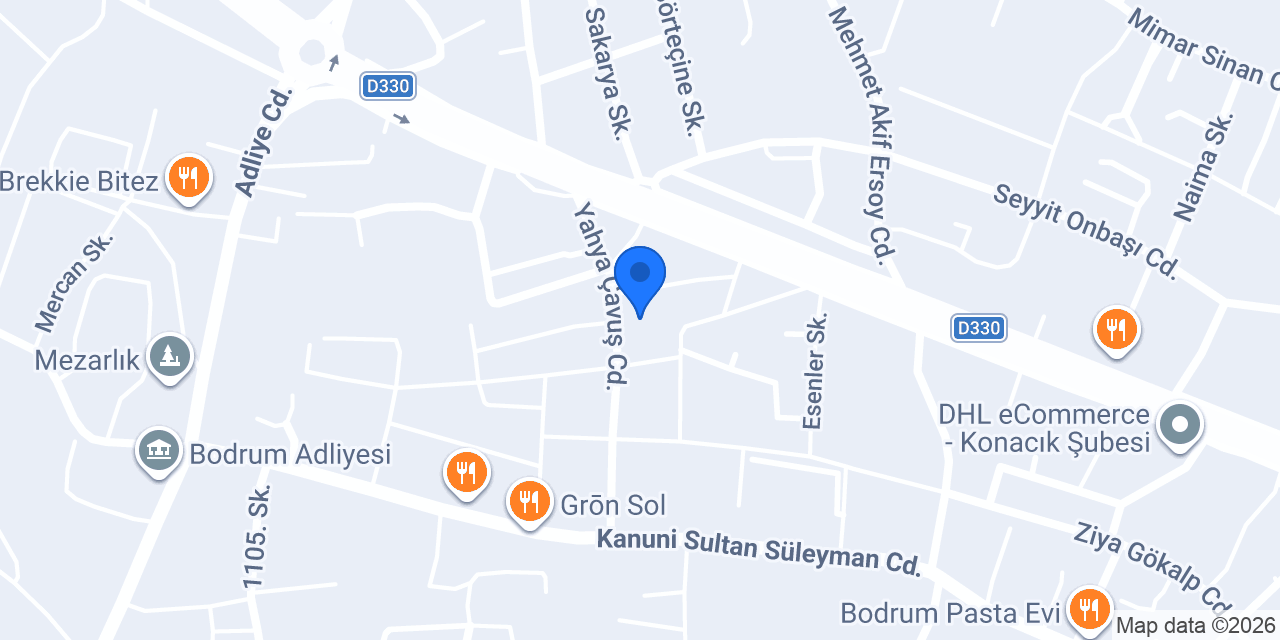 Bodrum Holistik Veteriner Kliniği konumu