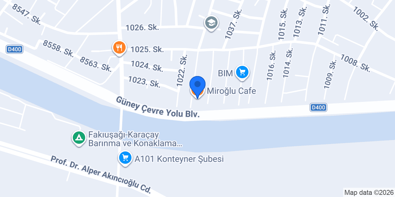 Miroğlu Cafe konumu
