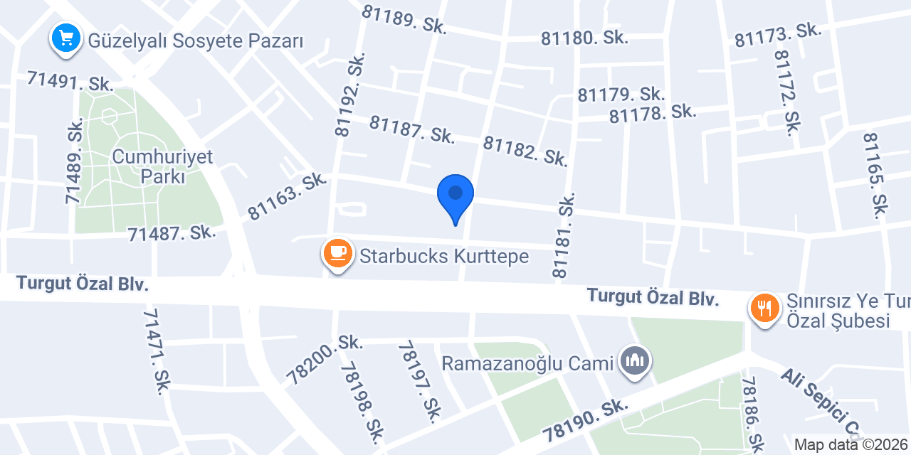 Volkan Erkek Kuaförü konumu