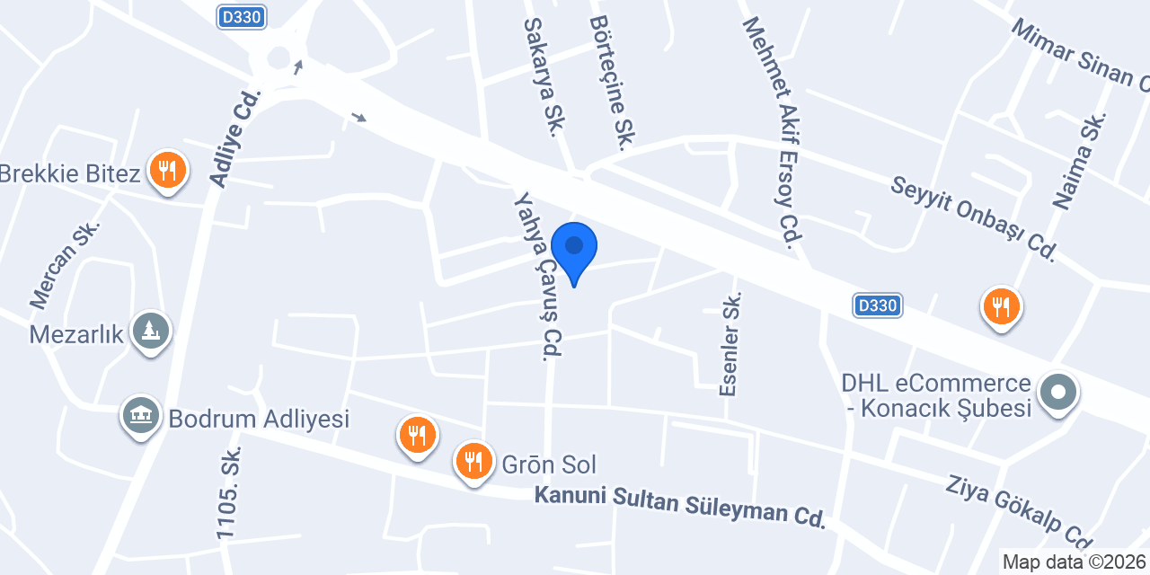 Yapı Kredi Yatırım - Bodrum Şube konumu