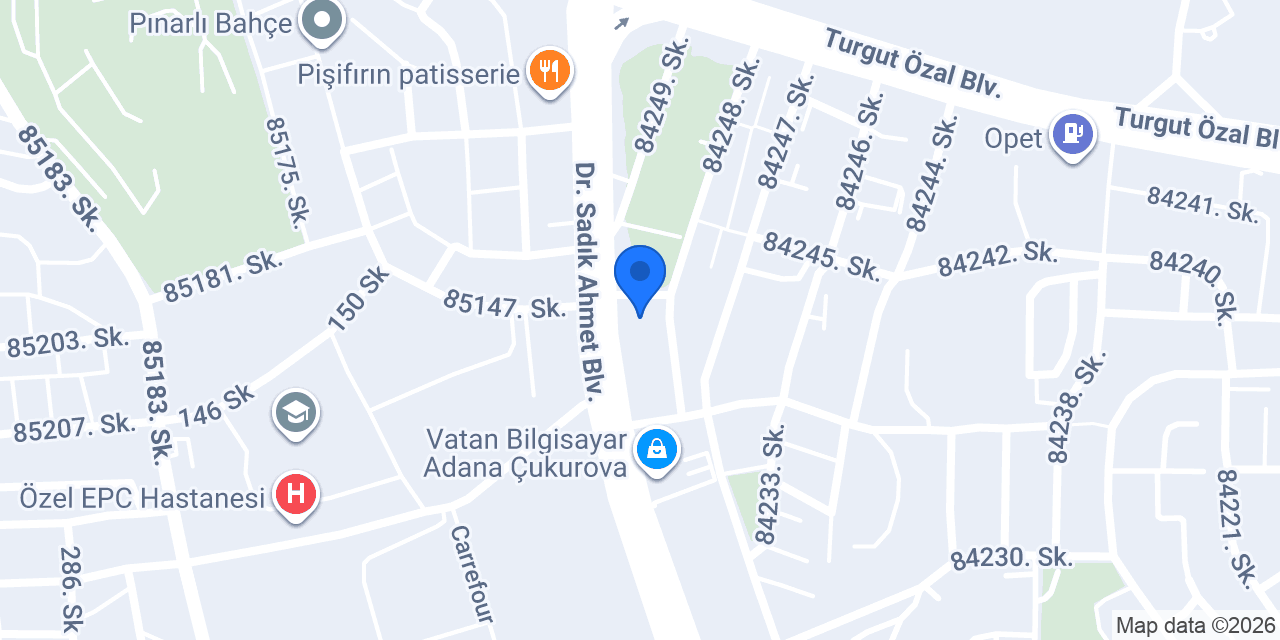 Adana Birebir Matematik konumu