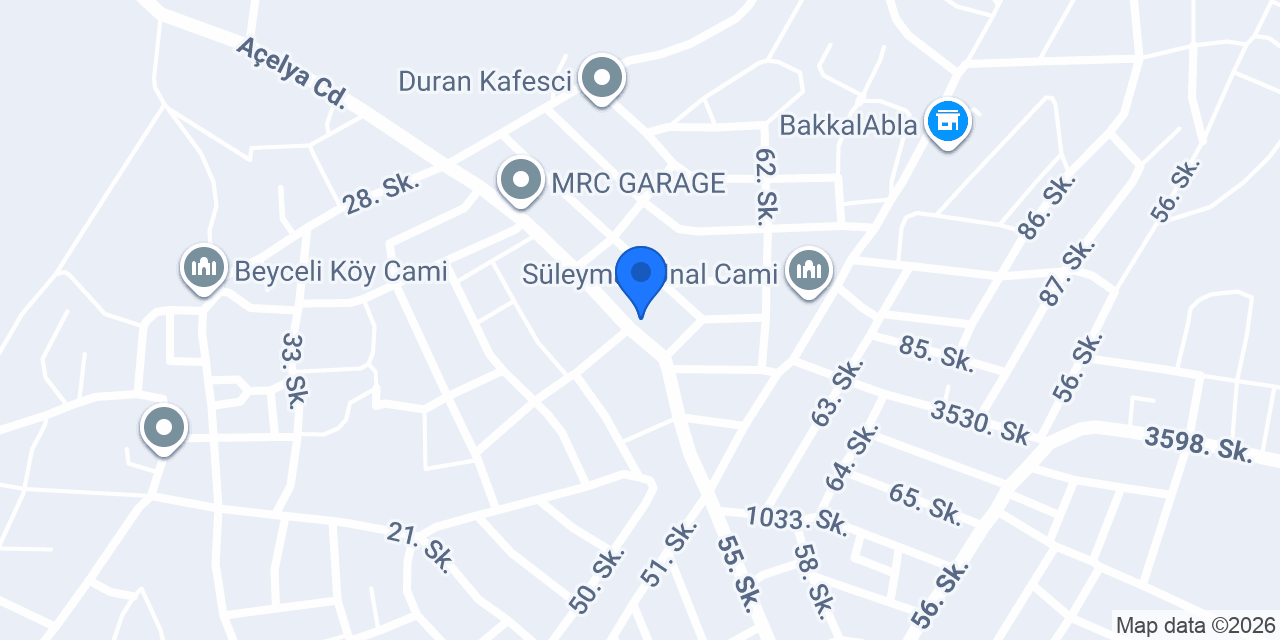 İnci Döşeme konumu