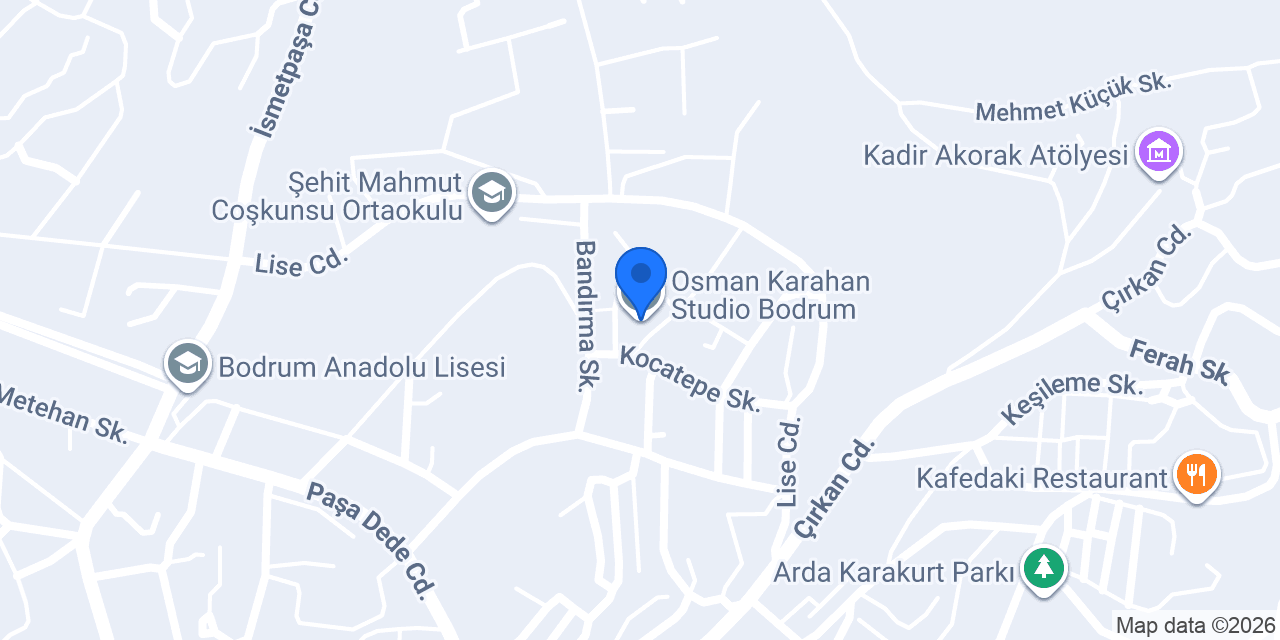 Osman Karahan Studio Bodrum konumu