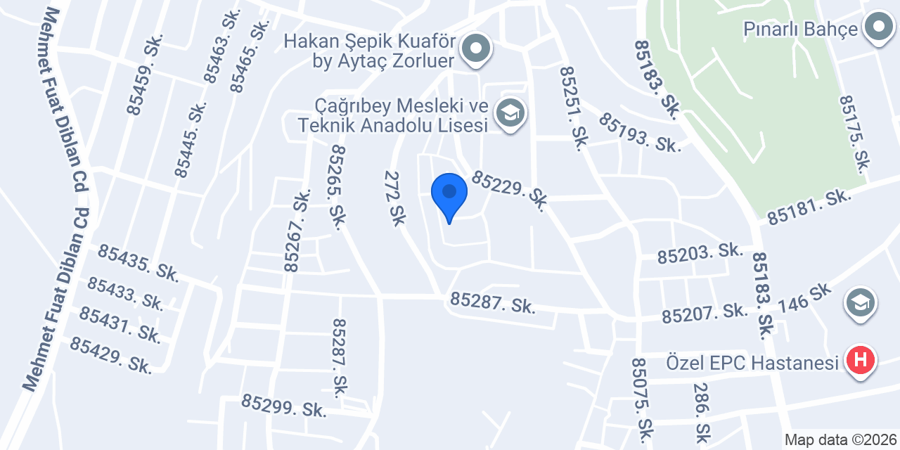 Psikolojik Danışman Zeynep Demir konumu