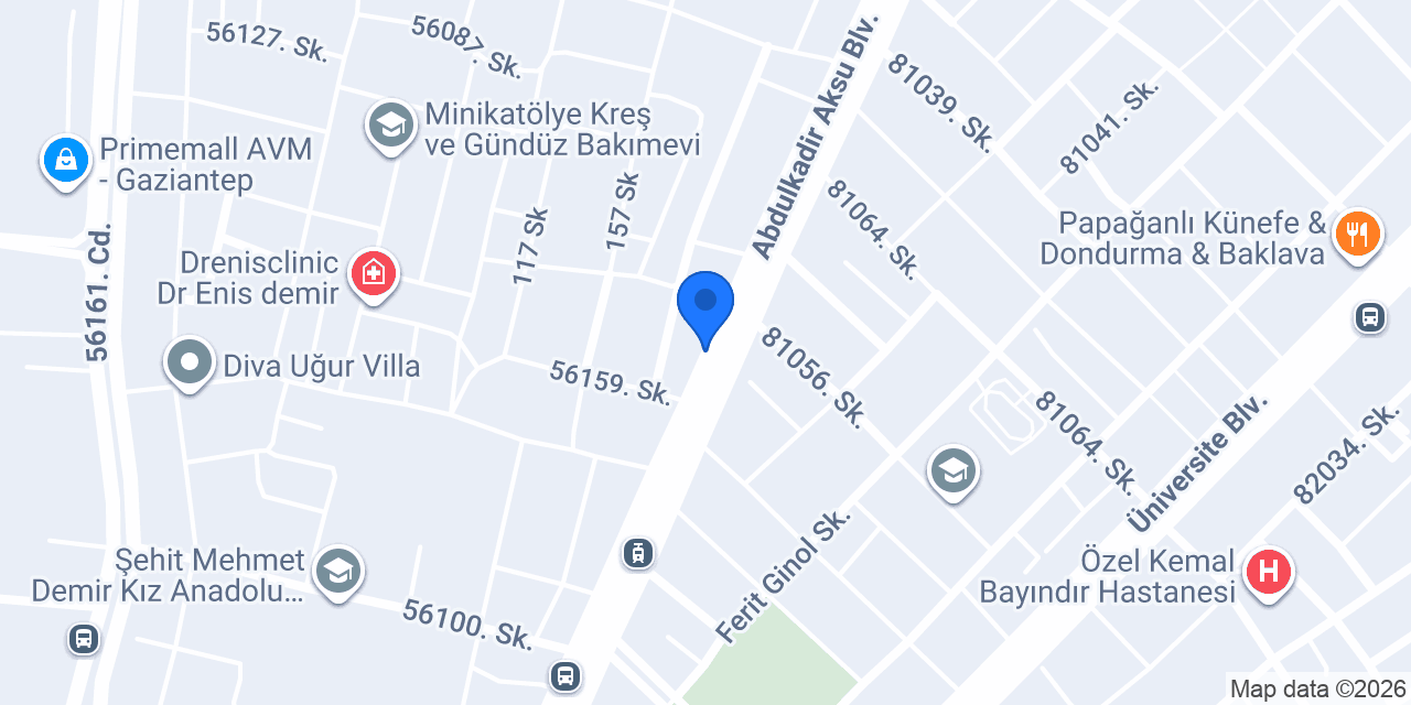 Avcıoğlu Masa Sandalye konumu