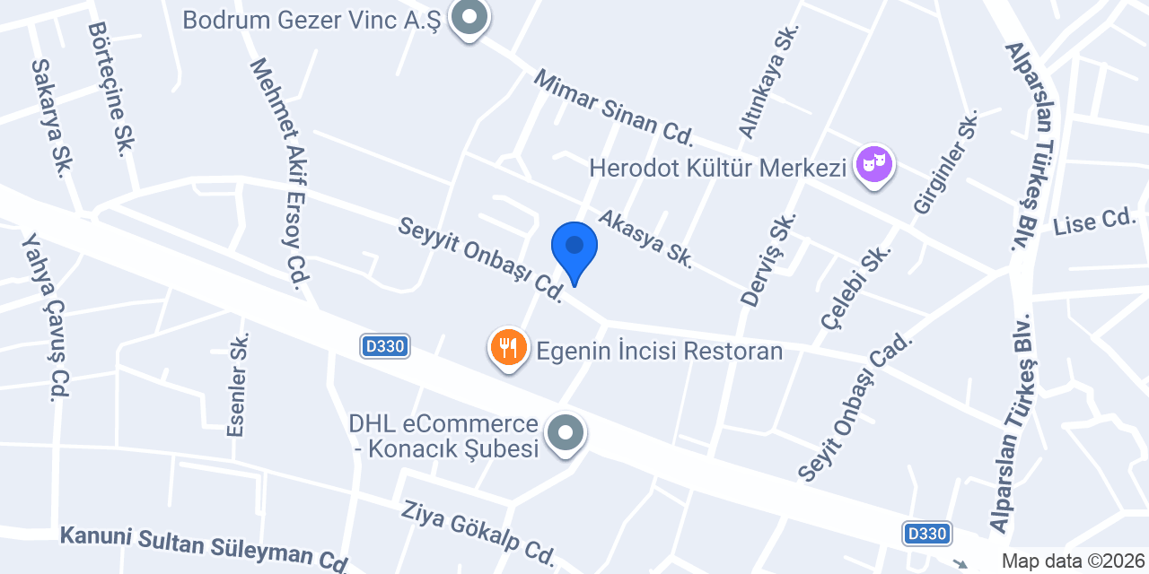 Bodrum Fen Bilimleri Ortaokulu konumu
