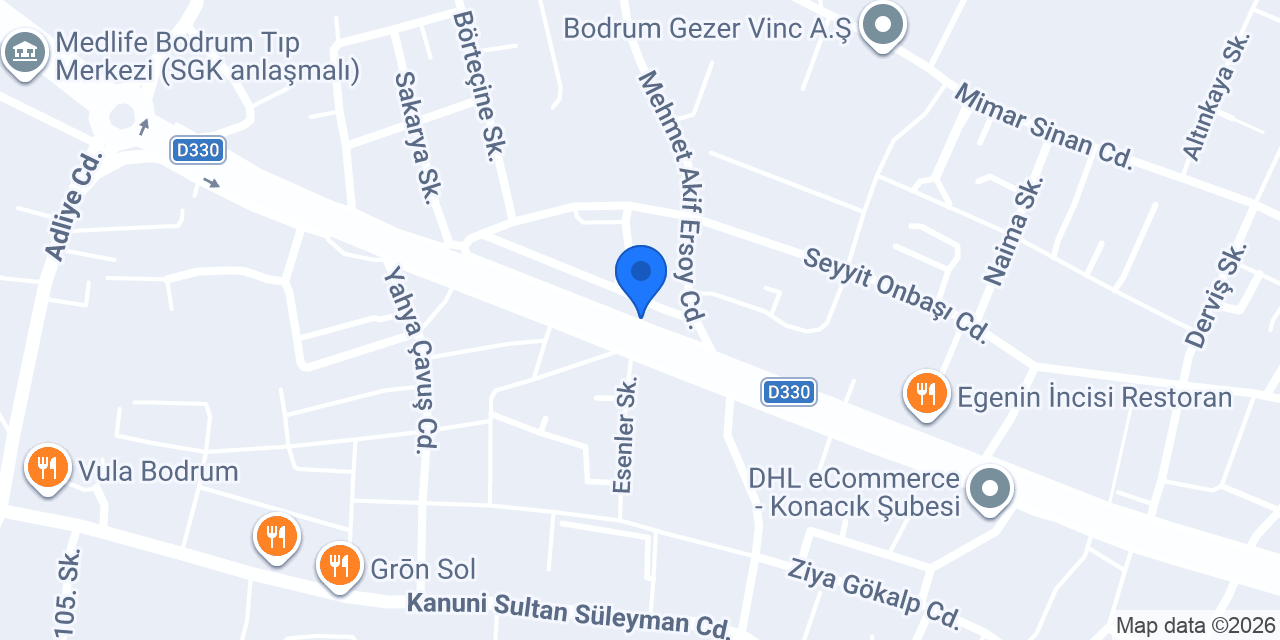 Zeytinlik Bodrum konumu