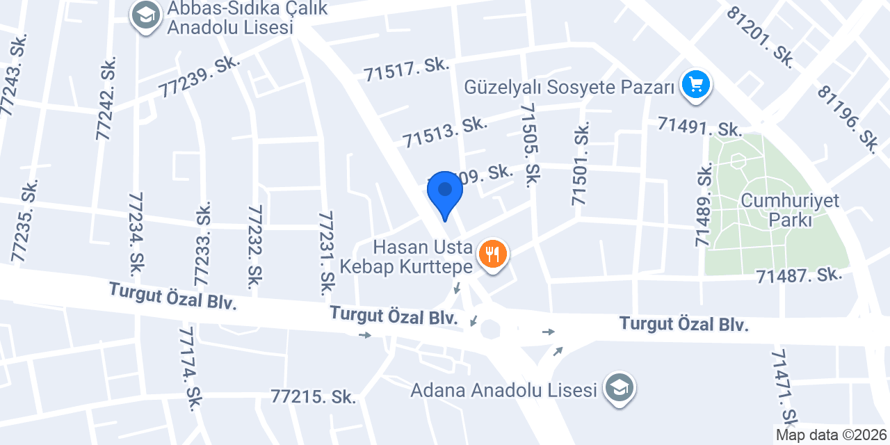 Çukurova Elektrik konumu