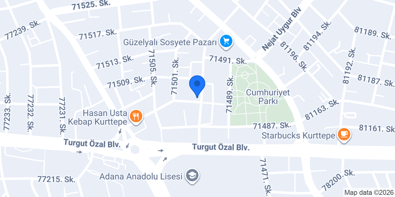 Mavi Vip_ Adana konumu