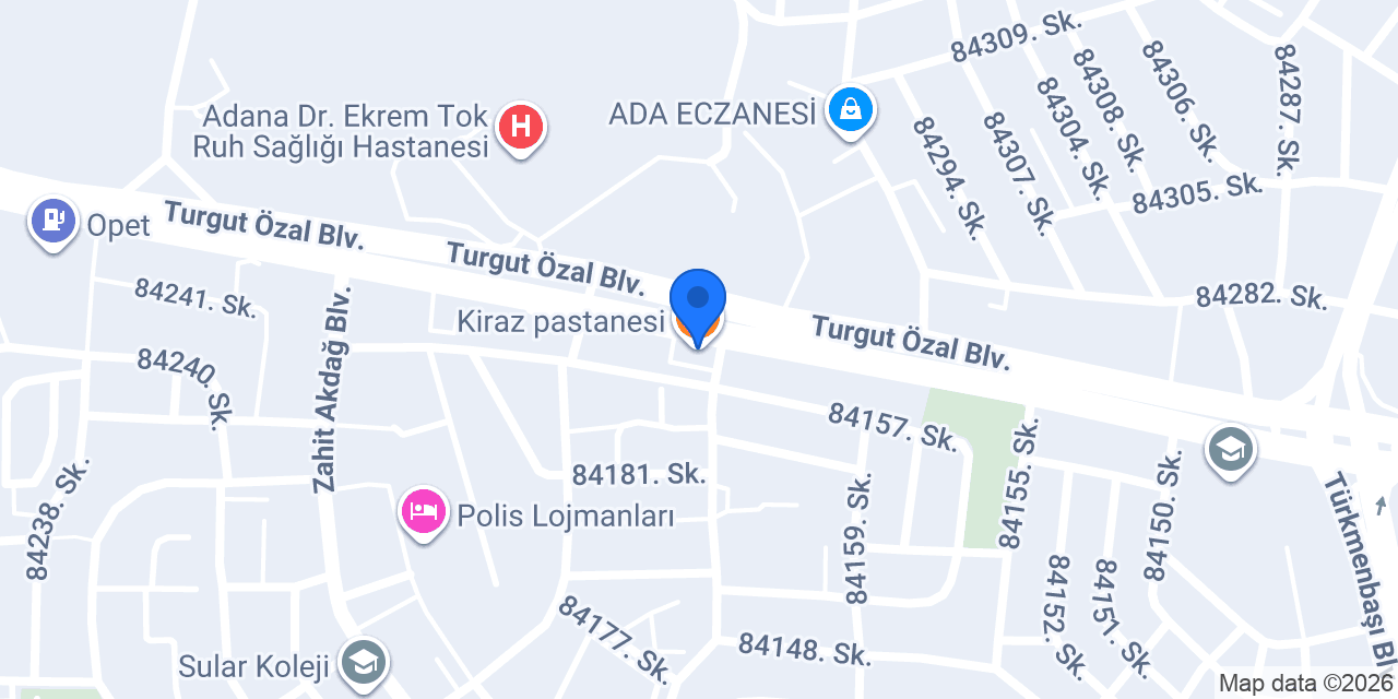 Kiraz pastanesi konumu