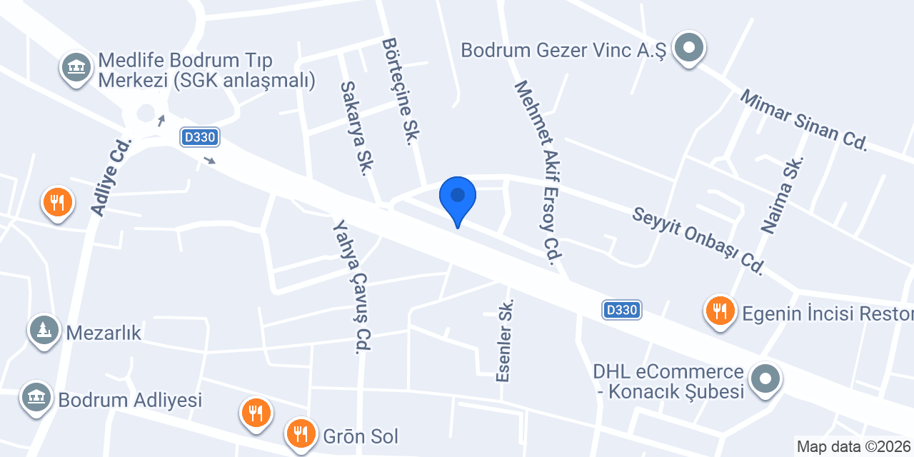 Nazlı Ekici Ayak Sağlığı Merkezi - Bodrum konumu