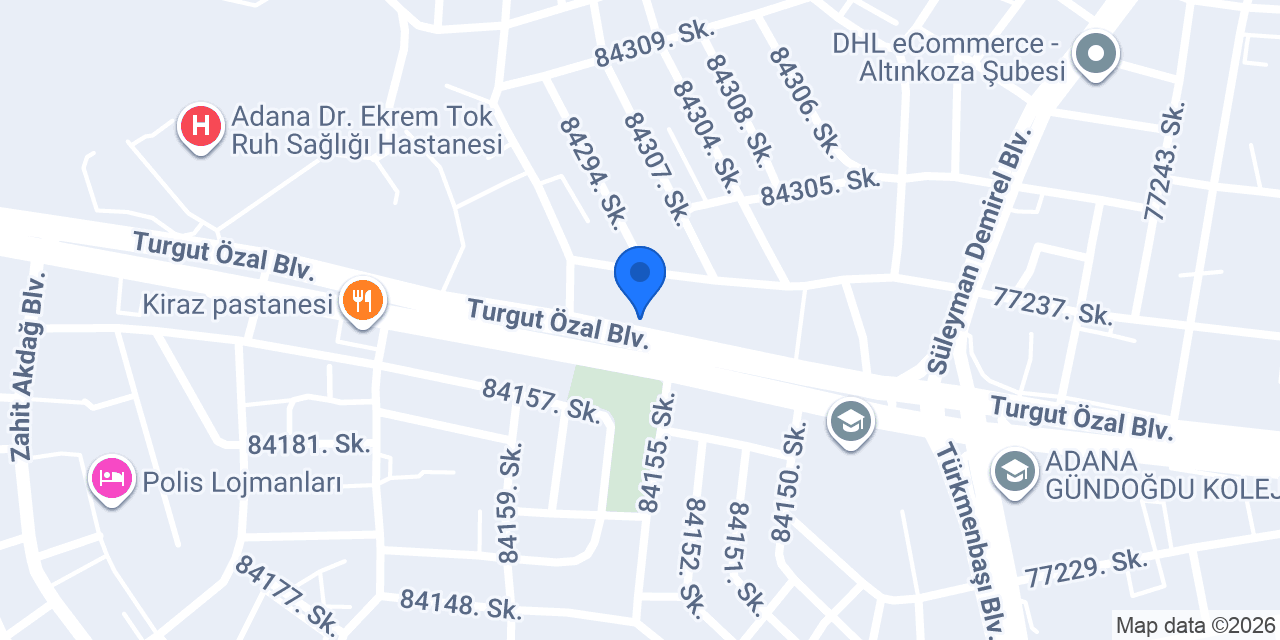 Eko Oyuncak Pilsan T.Özal konumu