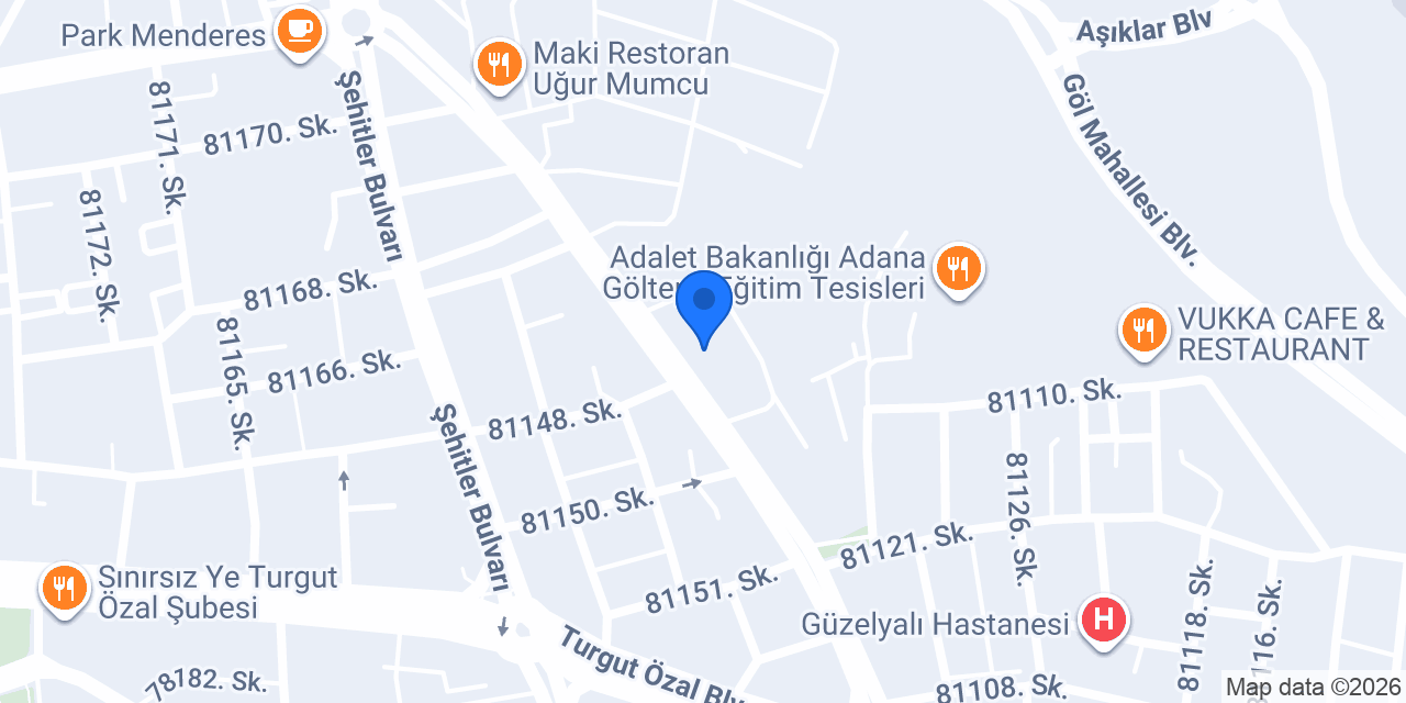 PAWS CLINIC VETERİNER KLİNİĞİ konumu