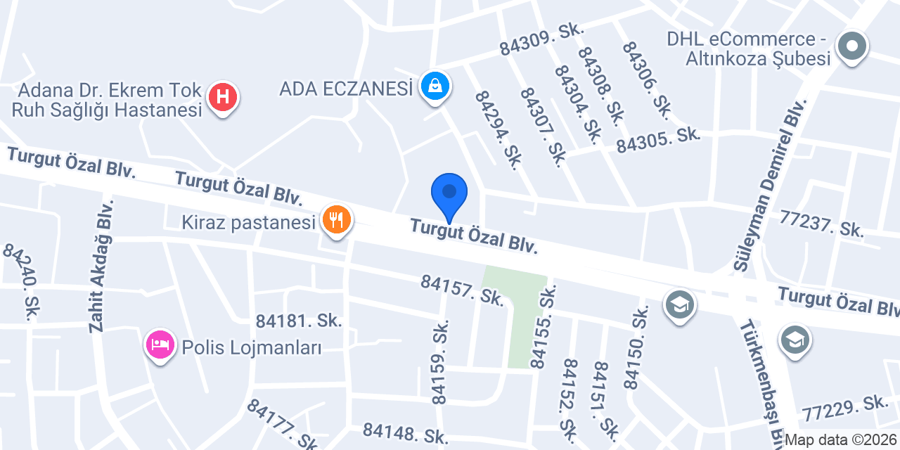 DİVANEV ADANA konumu