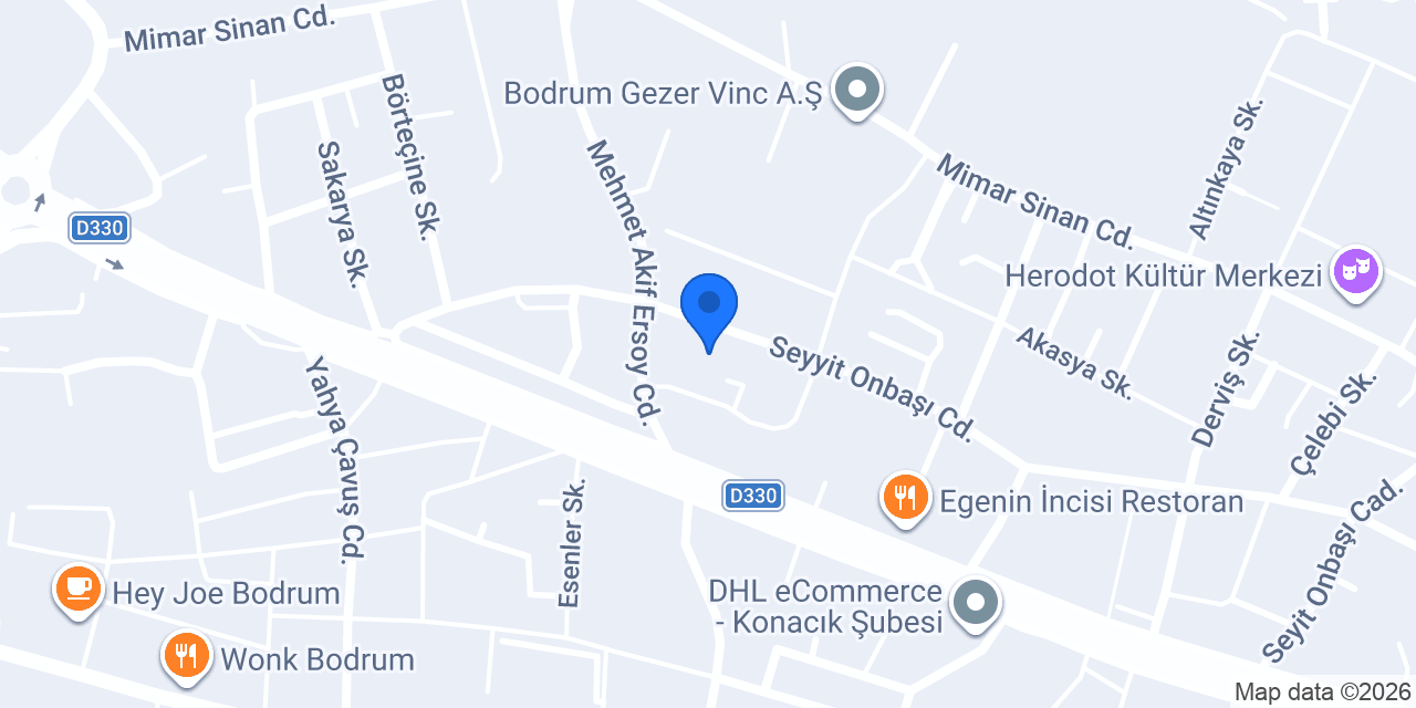 Dt. Sure Karatas Unal. Dental Practice konumu
