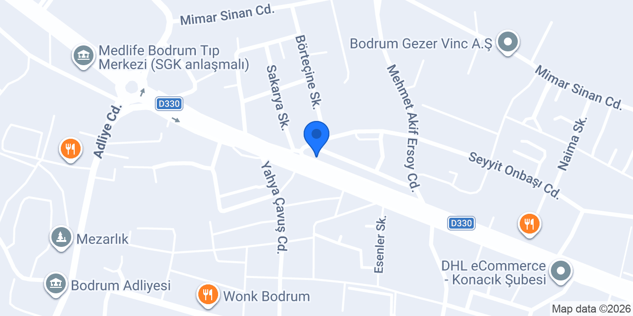 ELT Yurtdışı Eğitim Bodrum konumu