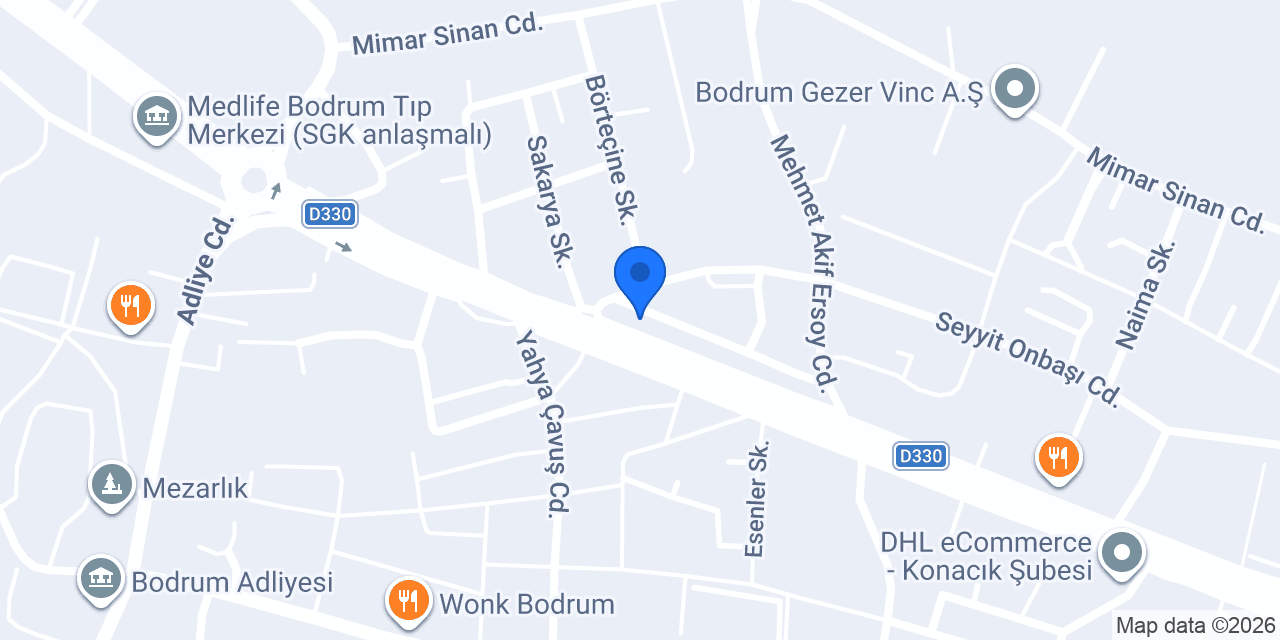 Circular Car Hire - Bodrum Head Office konumu