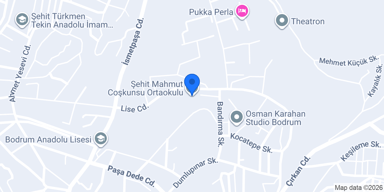 Şehit Mahmut Coşkunsu Ortaokulu konumu