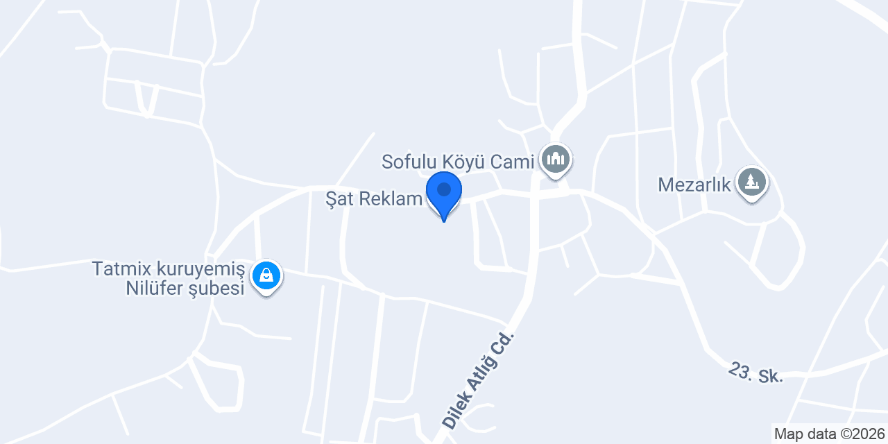 Şat Reklam konumu