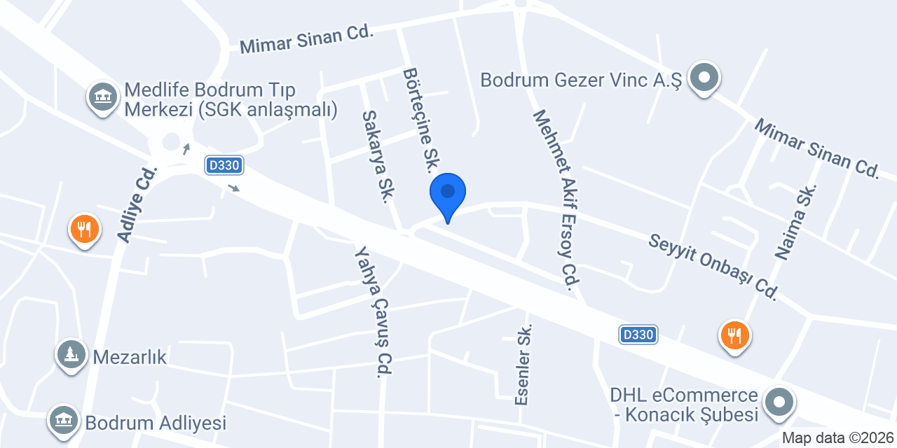 BODRUM HAYVAN HASTANESİ konumu