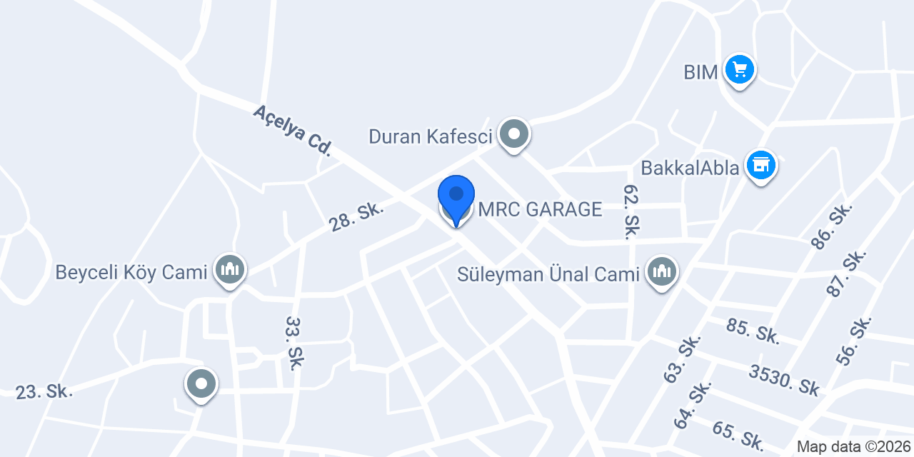 MRC GARAGE konumu