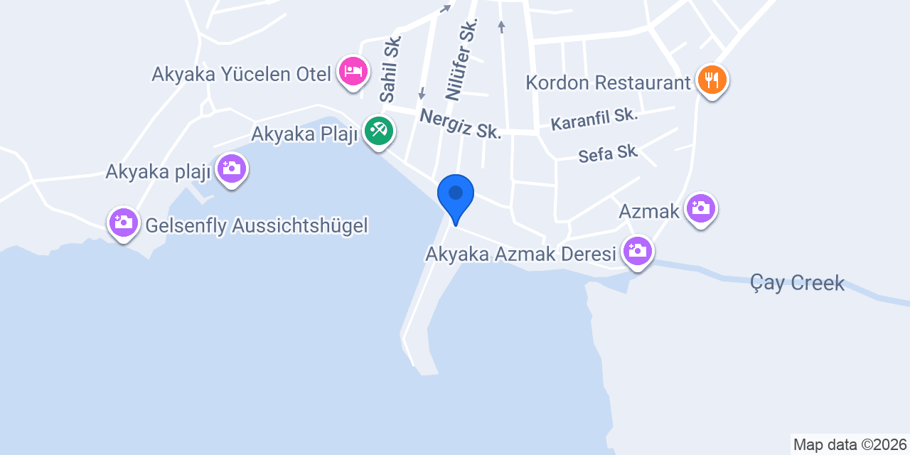 Akyaka Marina Balık Ekmek konumu