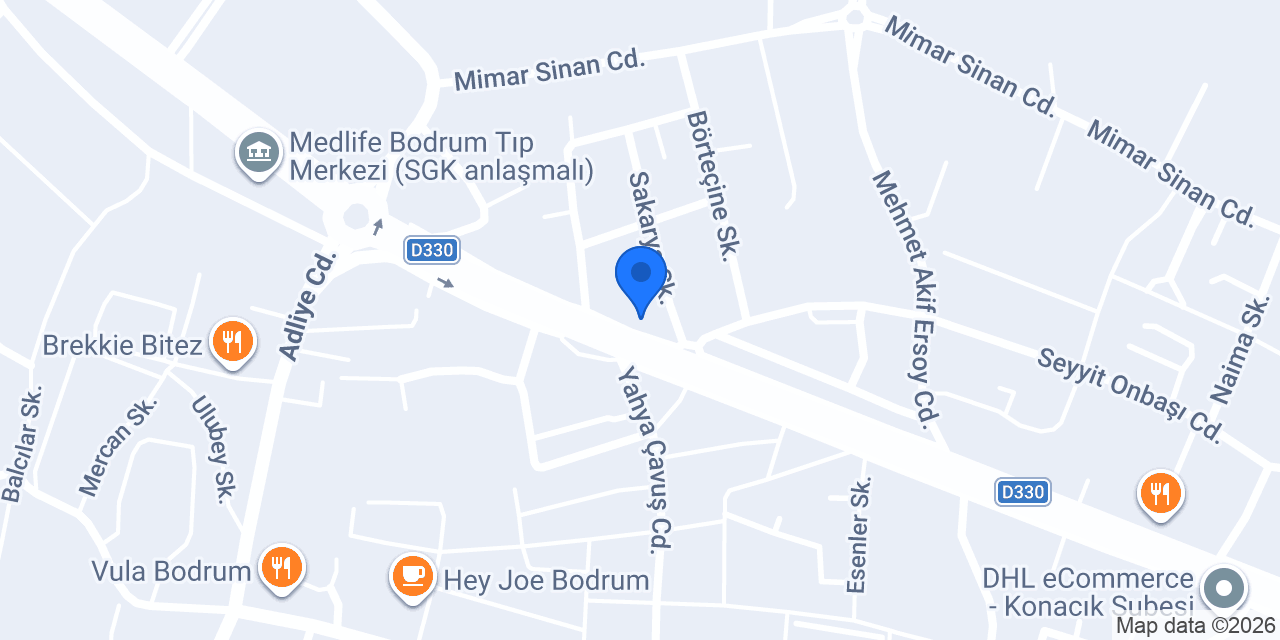 Halkbank Bodrum Şubesi konumu