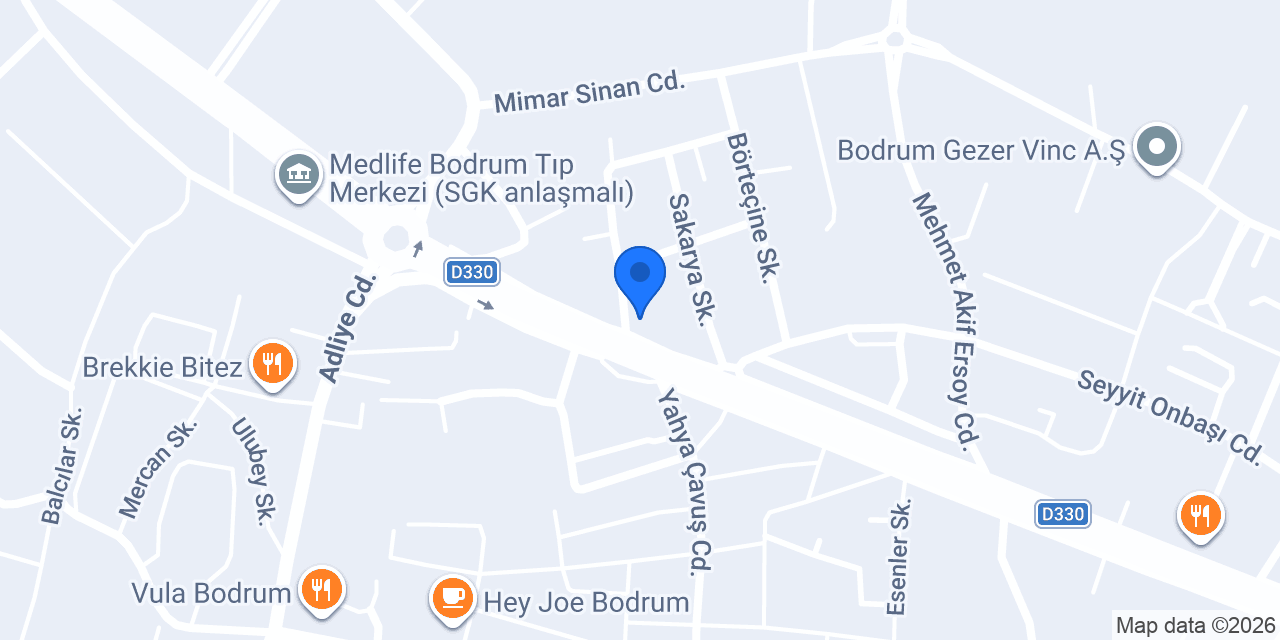 Şimşek Oto Galeri konumu