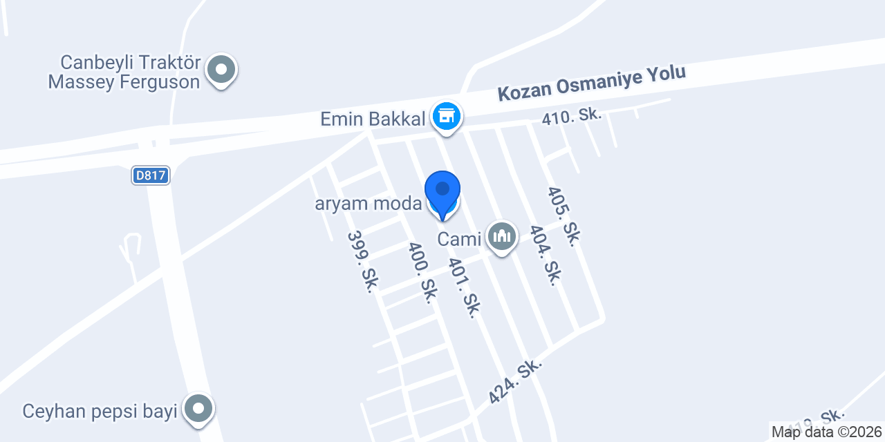 aryam moda konumu