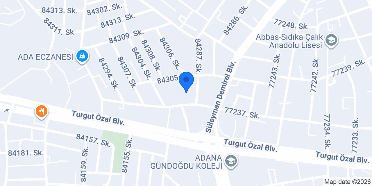 Mithat Topal Anadolu Lisesi konumu