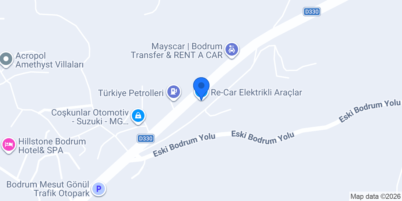 Re-Car Elektrikli Araçlar konumu