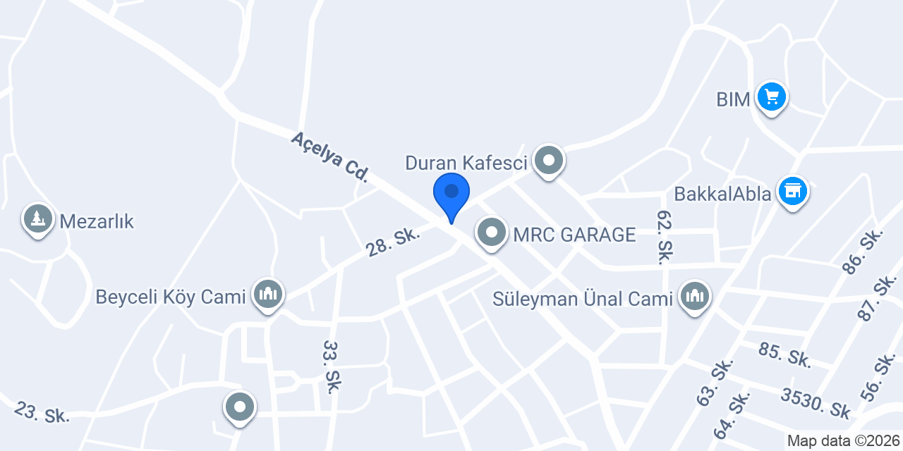 Duranoğlu Demir Doğrama konumu
