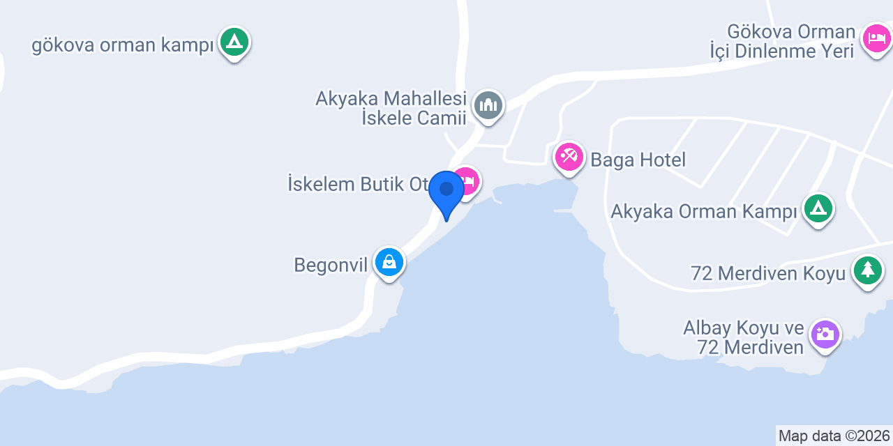 Mavi Akyaka Otel Restaurant konumu