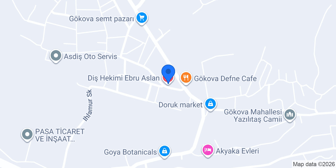 Diş Hekimi Ebru Aslan konumu